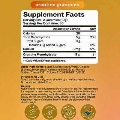 Creatine Gummies 1 Month Supply – 30 Servings